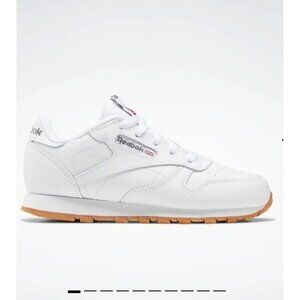 REEBOK women white leather Classic  Shoes size 7.5